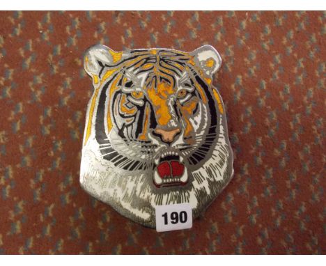LEYLAND TIGER COACH ENAMEL BADGE BIRMINGHAM NO. RLH 9601