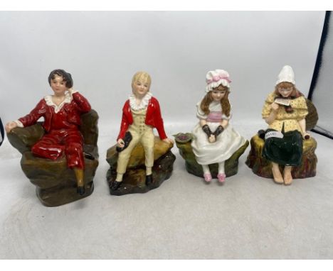Reg Johnson, Four Figures The Red Boy, Cherry Pipe, Sir Sinclair as a Boy and A Message from The Sea (4)