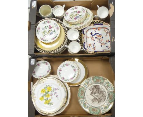 A Mixed Collection of Ceramics to include Royal Stafford, Spode, Sarah Smith, Masons etc. (2 Trays)