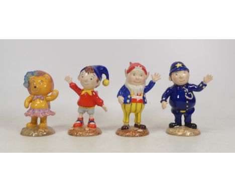 Royal Worcester, Four Noddy Figures Tessie Bear, Mr Plod, Noddy and Big Ears (4)