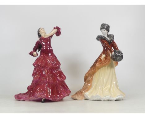 Lady Figurines Including Royal  Worcester Natasha and Coalport Bolero L/E 2024/9500(2)