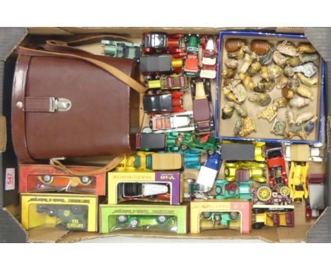 Mixed Collection including A Cased Set Of Binoculars, Matchbox Yesteryears Mostly Unboxed Models Of Vintage Cars also a box o