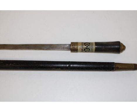 A antique Anglo-Indian with bone handle decoration 