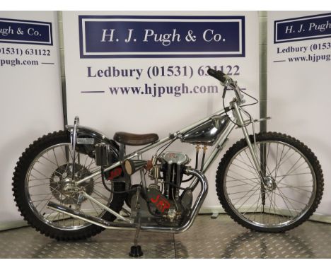 Martin-Mitchell J.A.P Speedway motorcycle. 1953. Believed raced by Jack Young.Frame - Matin/Mitchell (England), a Matchell fr
