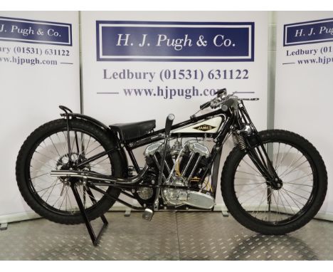 James Speedway motorcycle. 1929Believed ridden by Norman Evans Frame - James (England), A10 Speedway model Engine - James 500