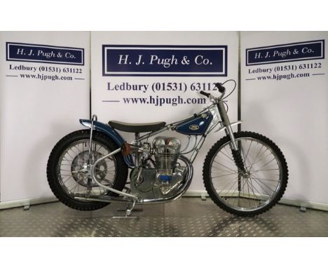 Jawa-Street Speedway motorcycle. 1975.Believed ridden by Bob Coles.Frame - Jawa (Czechoslovakian) standard 890 model Engine -