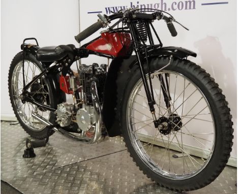 Rudge Speedway motorcycle. 1929.Believed ridden by Billy Galloway.Frame - Rudge D.T (England), now fitted with Webb dirt trac