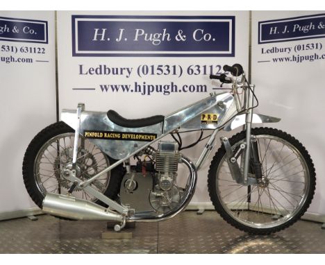 Pinfold-PPT Speedway motorcycle. 1990Frame - Pinfold mk. 2 (England), Pail Pinfold's revolutionary frame Engine - PPT 500cc r