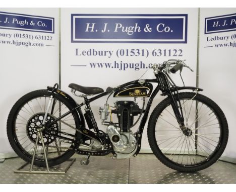 Sunbeam Speedway motorcycle. 1930.Believed raced by Alf Foulds.Frame - Sunbeam mk. 2 (England), a huge improvement from the m