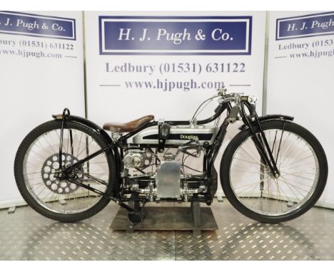 Douglas Speedway motorcycle. 1928Believed ridden by Ginger Lees.Frame - Douglas DT5 (England). Frame No. TF1186Engine - Dougl