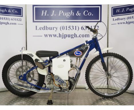 Hagon-J.A.P Speedway motorcycle. 1970.Believed ridden Graeme Smith.Frame - Hagon (England), a blatant copy of the Jawa 890Eng