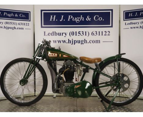 BSA Speedway motorcycle. 1929 Frame - BSA S.29 D.T (England), with laterally braced forks and brakes. Frame No. R181 Engine -