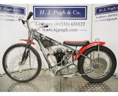 N.T.F-J.A.P Speedway motorcycle. 1969. Believed ridden by Ian Paterson himself. Frame - N.T.F mk. 1 (England), 'North Tube Fa