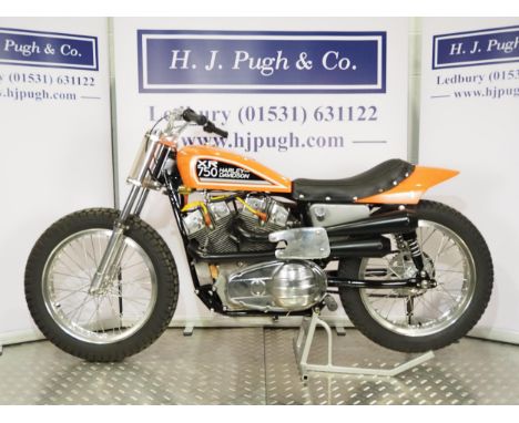 Harley-XR 750 flat track motorcycle. 1978 Frame - HD XR750 (USA) the iconic mile and half mile flat tracker Engine - HD 750cc