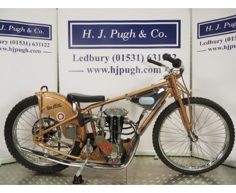 Langton-J.A.P Speedway motorcycle. 1955. Believed raced by Guy AllottFrame - Langton mk. 3 (England) with conventional braced