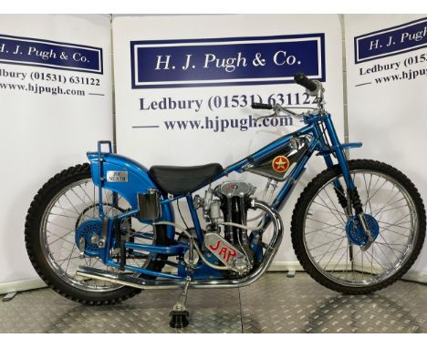 Neath (Staride)-J.A.P Speedway motorcycle. 1954. Believed ridden by J. Neath. Frame - Neath-Staride (England), designed by Jo