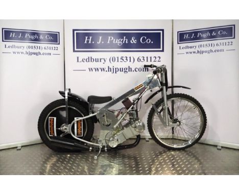 Pinfold-Godden Speedway motorcycle. 1992.Believed ridden Thierry Hilaire.Frame - Pinfold mk. 3 (England) Paul Pinfold's uniqu