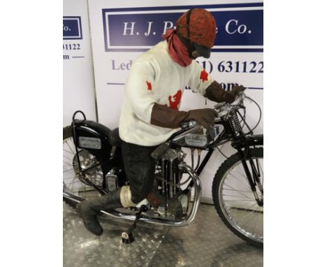 Mannequin in race gear previously displayed on lot 826. (Bike not included with this lot)