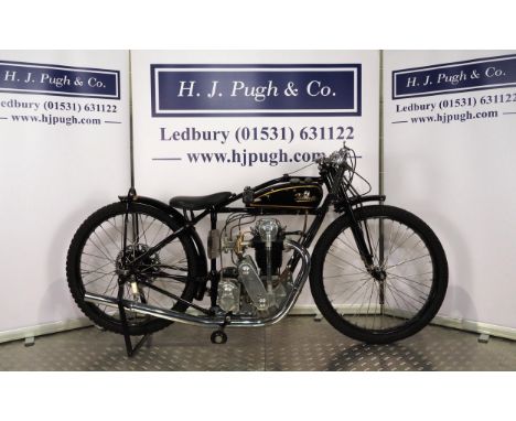Velocette-K.D.T Speedway motorcycle. 1929Believed used by Jim Kempster.Frame - Velocette (England), K series dirt track with 