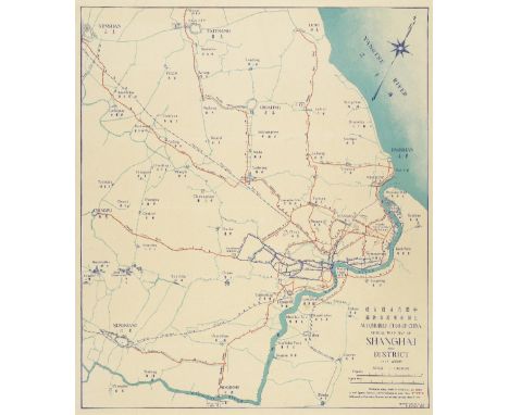 SHANGHAI - AUTOMOBILE CLUB OF CHINAFABER (S.E.) Automobile Club of China. Official Road Map of Shanghai and District... Speci
