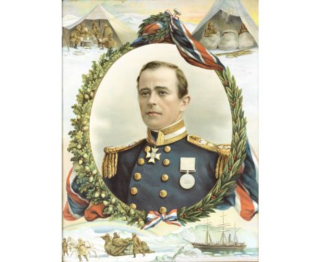 SCOTT (ROBERT FALCON)'Captain Scott, R.N.', a portrait of the commander of the National Antarctic Expedition wearing the Pola