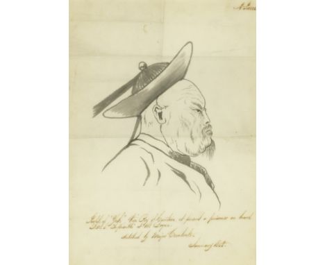 Henry Hope Crealock (British, 1831-1891)Portrait of Yeh Mingchen, Governor of Canton 1852-58 bears the name 'P Pearce' (upper