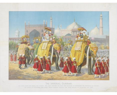 DELHI DURBAR - POSTERS'The Imperial Durbar. The State Entry of into Delhi: The Viceroy and Lady Curzon, the Duke and Duchess 
