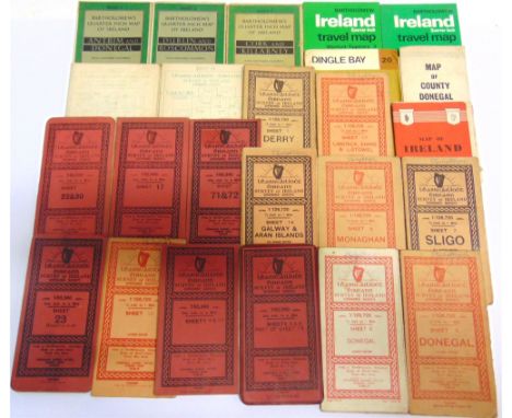 [MAPS]. IRELAND  Twenty-four Ordnance Survey and other folding maps.