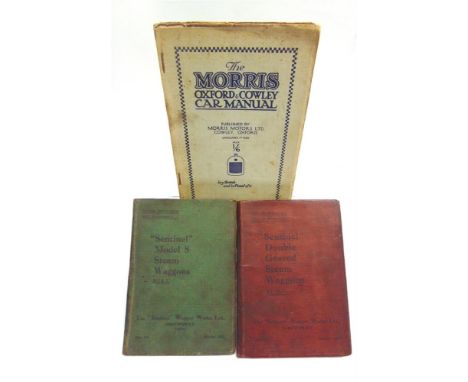 AUTOMOBILIA - THREE HANDBOOKS  comprising Hints for Drivers of Sentinel D.G. Waggons including eight, six and four wheeled mo