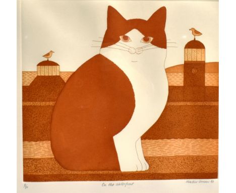 MARTIN LEMAN RBA, RWS (b.1934) 'On the Waterfront' Limited edition print Signed, titled and numbered 9/80 29cm x 32cm (plate 