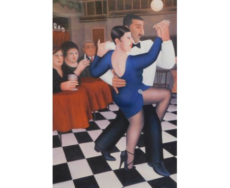Beryl Cook (1926-2008). Tango in Bar Sur, Alexander Gallery, artist signed limited edition print no. 163/650, signed and numb