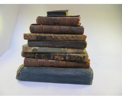 9x very old books, including Lord Byron's works, and Memoirs of Lady Hamilton, 1815.