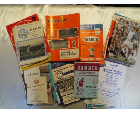 Approx. 162 football programmes and other football publications ranging from 1955 - 1985. Spurs, Chelsea, West Ham, arsenal, 