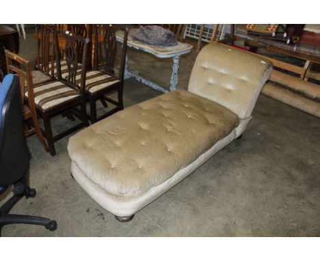 A button down upholstered day bed