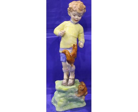 Royal Worcester figurine by FG Doughty, October, H: 20 cm. P&amp;P Group 2 (£18+VAT for the first lot and £3+VAT for subseque