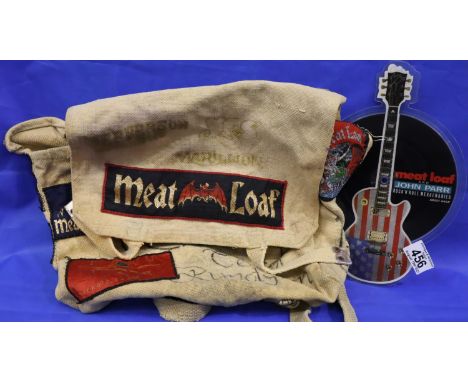 Meatloaf 10th anniversary special edition tour book 1988, Picture disc single and a satchel with embroidered patch. P&amp;P G