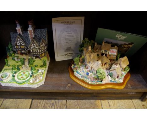 A Liliput Lane limited edition 'Chipping Coombe' model; together with a David Winter 'Spencer Hall Gardens' model, both boxed