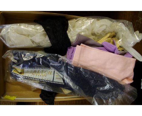 A collection of vintage ladies fashion gloves. 