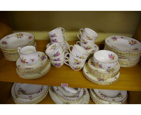 A Royal Worcester 'Roanoke' pattern part tea and dinner service. 