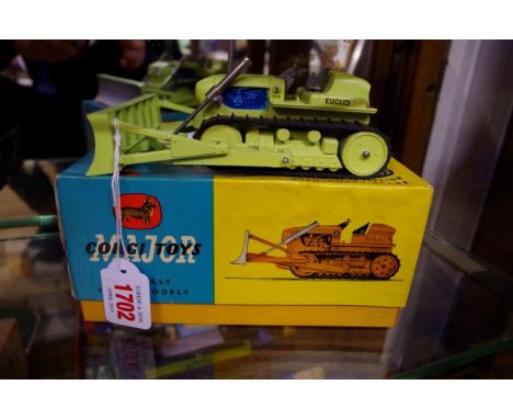 A Corgi Major 1102 Euclid TC-12 Tractor, with dozer blade, boxed, (mint).