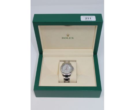 A Stainless Steel Unisex Rolex Automatic Calendar Wristwatch, model; Oyster Perpetual Date Yachtmaster, Superlative Chronomet