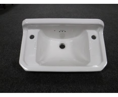 A boxed Burlington ceramic hand basin