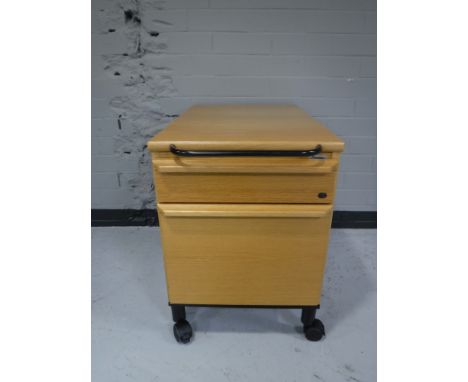 An office two drawer Kinnarps under desk chest 