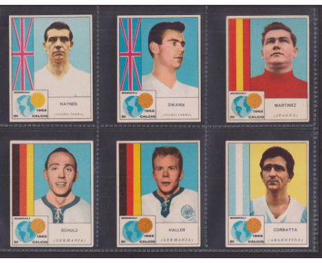 Trade cards, Mira, World Cup 1962, a collection of 9 cards, Haynes & Swann of England, Martinez, Spain, Schulz, Fahrian, Hall