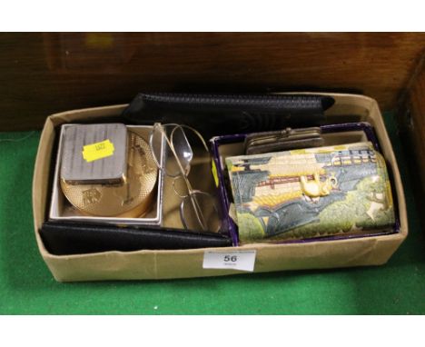A TRAY OF COLLECTABLES TO INC A PAIR OF VINTAGE POLAROID SUNGLASSES ETC