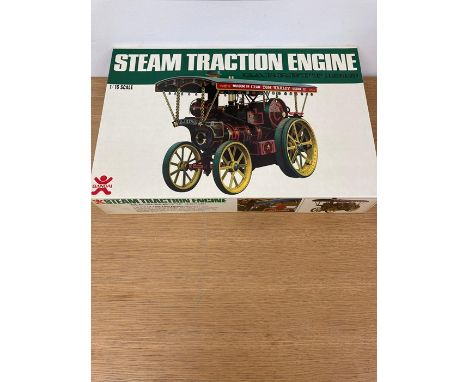 A boxed Bandai Steam Traction Engine Garrett 1919 model kit 