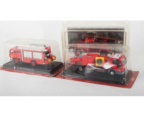 A collection of Del Prado scale model fire engines, many boxed and in blister packs, with magazine reference.(five boxes).