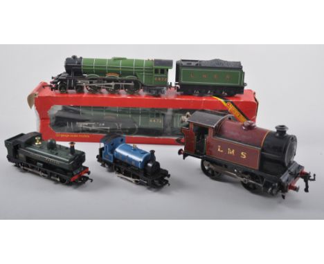 Hornby "OO" gauge.'Flying Scotsman' x 2, rolling stock and track, "O" gauge LMS engine. 