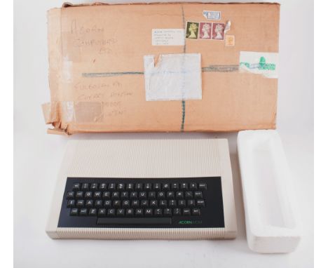 Acorn Atom vintage computer, in original packaging, c1980s (not tested). 