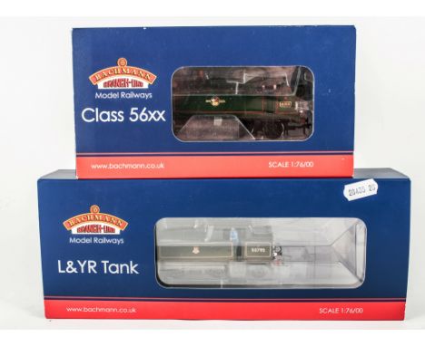 Bachmann class 56XX tank 6658, BR green locomotive 32-083, L&YR 2-4-2 Tank 50795 BR black early emblem, 'weathered' 31-167DC,